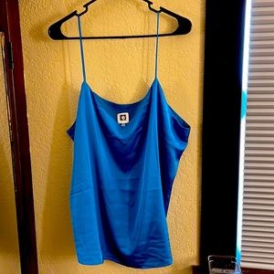 XL Anne Kline silky spaghetti strap top